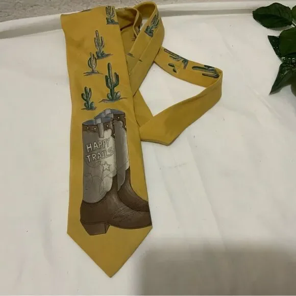 Corvette 100% silk made in Italy Happy trails Corvette men's necktie TIE. - Picture 3 of 7